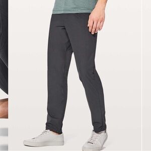 lululemon athletica Black Chinos with Tapered Fit
